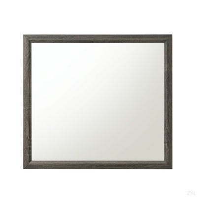 Weathered Gray Finish Mirror