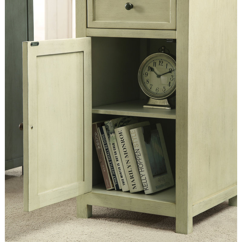 End Table, Antique White