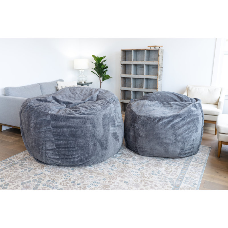 Sac en mousse de luxe moyen Haven, H 30 po x l 21 po x P 21 po, Gris