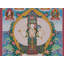 Amoghpasha Lokeshvara Thangka, art mural - Bodhisattva bouddhiste tibétain peint à la main, toile sans brocart en or 24 kt, décor de méditation pour la divinité
