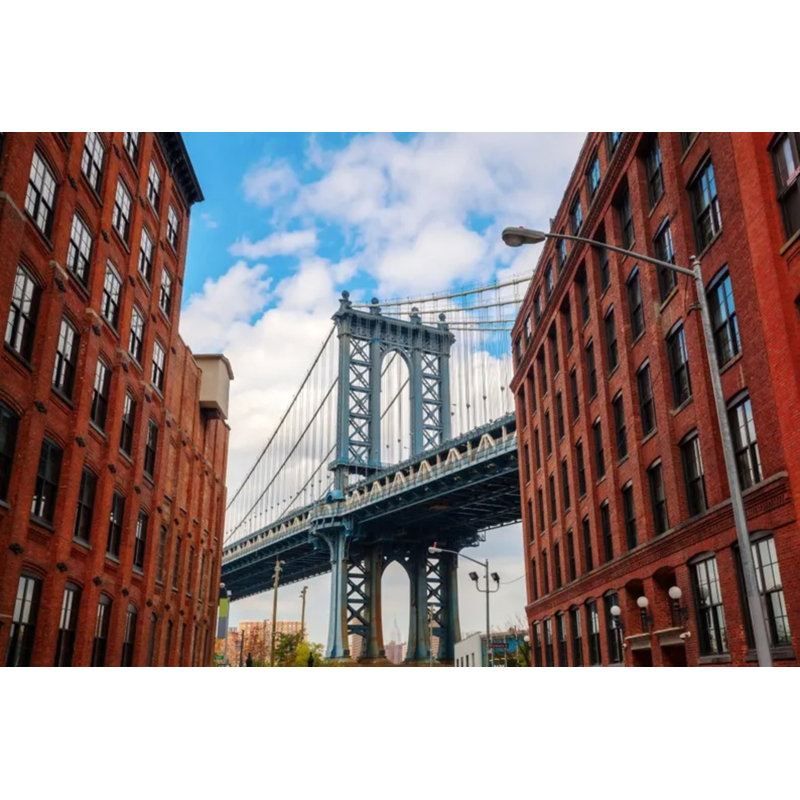 Papier peint mural New York Manhattan Bridge Urban Street, L 108 po x l 96 po