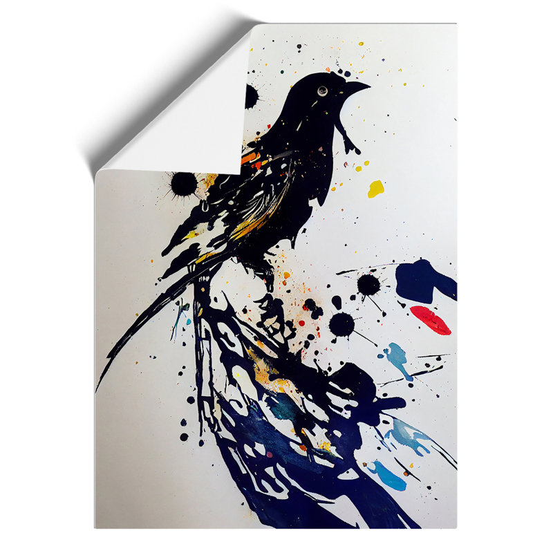 Bird Splash No.1 - Wall Art, 29.7cm H x 21cm W, Paper, No Matte