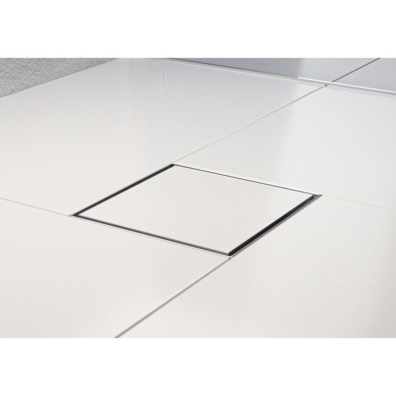 Kingston Brass Watercourse 6-Inch Stainless Steel Square Shower Drain, Brushed Nickel