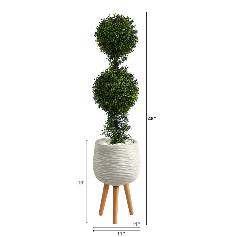 Topiaire 48 'en buis artificiel en pot