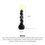 Lampe sur pied artistique Yangguang Yulu