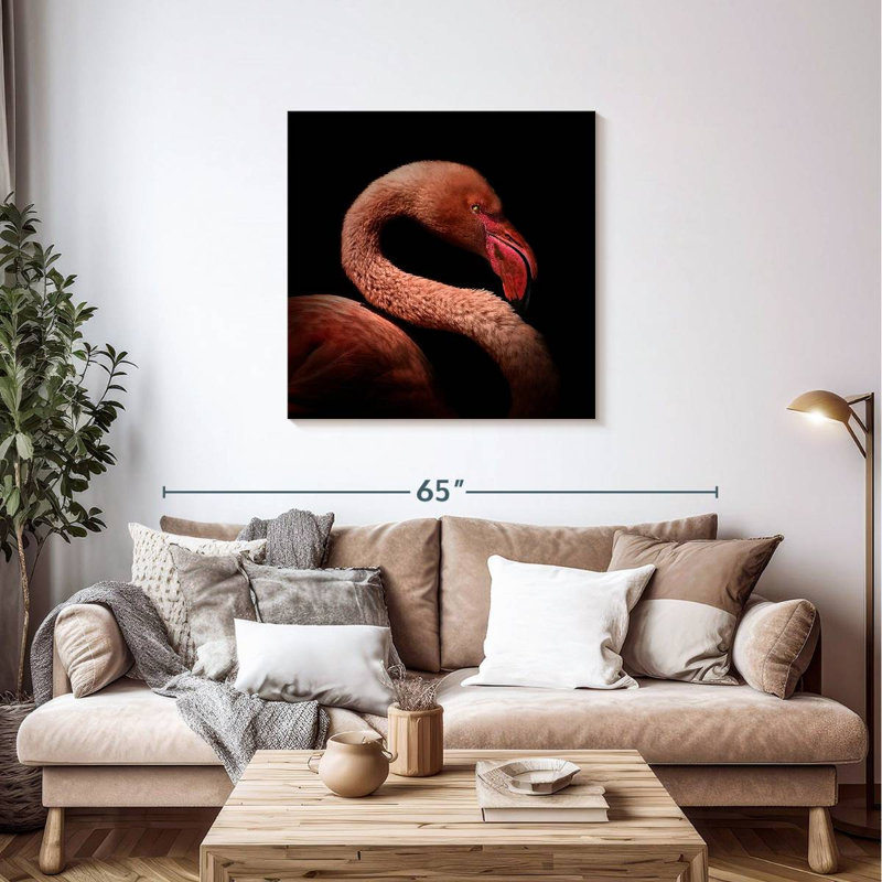 Brampt Flamingo Charm, 36" H x 36" W