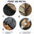 Modern Dark Leaves Symetry Of Winter I - Leaves Round Metal Wall Decor-655908626