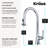 KRAUS Savan 2-Function Single Handle Pull Down Kitchen Faucet in Chrome-125672792