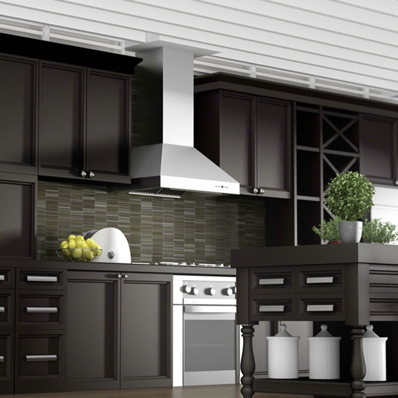 30" Professional 400 CFM Convertible Wall Mount Range Hood in Stainless Steel