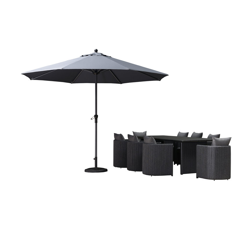335cm Market Parasol, Grey