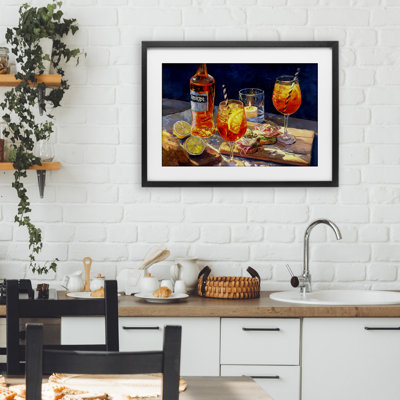 «Sprits Table Still Life», reproduction encadrée sous verre, conception de Ziwei Li