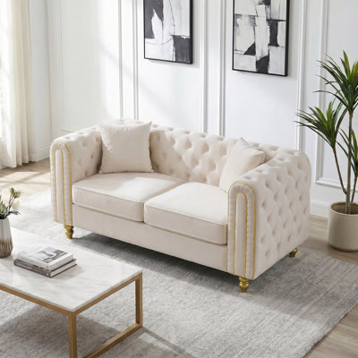 Causeuse en velours Averleigh