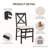 Padded Stackable Folding Dining Chairs with Solid Wood Frame-233961517