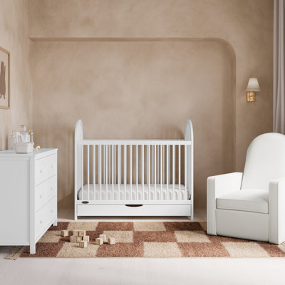 Olivia 3-In-1 Convertible Crib With Drawer