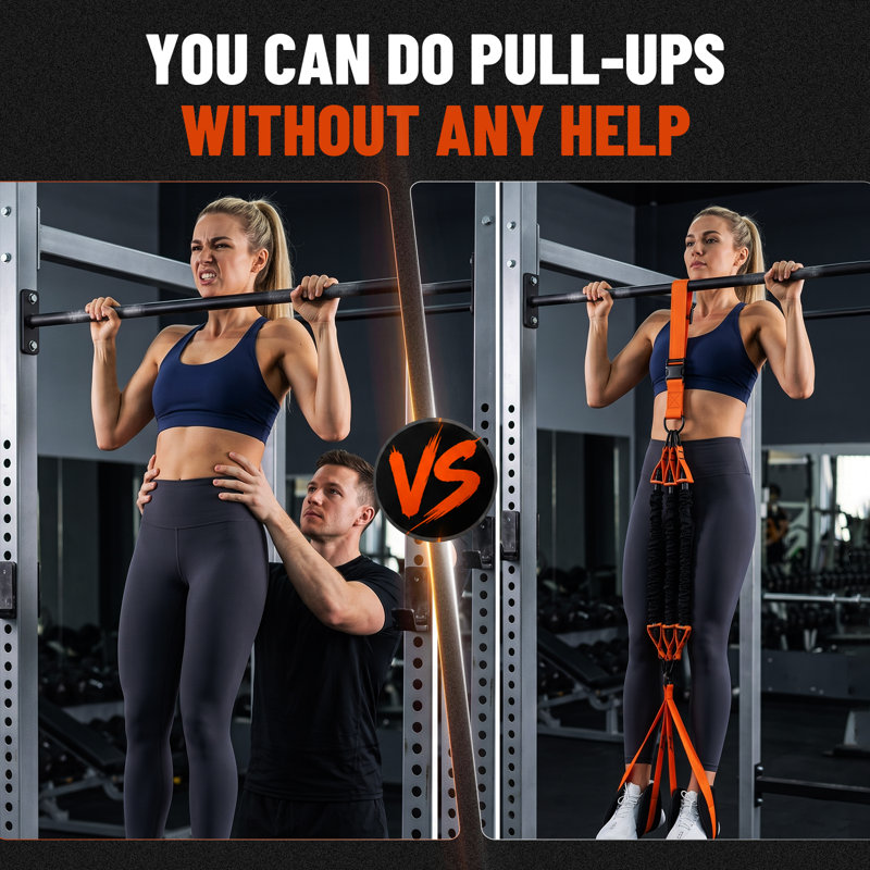 Pull Up Assist Bands for Pull Up Bar, Adjustable Resistance Band Set with 3 Assistance Bands, Heavy Duty Workout Equipment for Strength Training and Home Fitness
