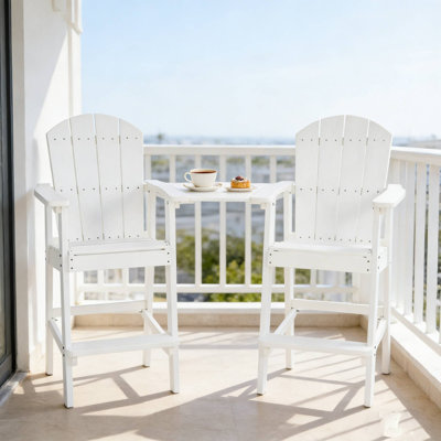 Comfortable Bar Chair Set Enhances Patio Bar Togethers Ideal For Weekend Brunch & Friend Chats