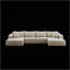 Canapé modulaire surdimensionné confortable pour le salon et la chambre à coucher, élégant et polyvalent-4410107