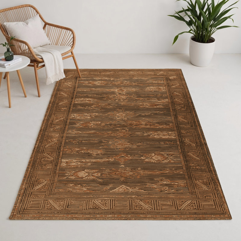 Tapis intérieur et extérieur ArtDeco, Rectangle 5 pi x 7 pi