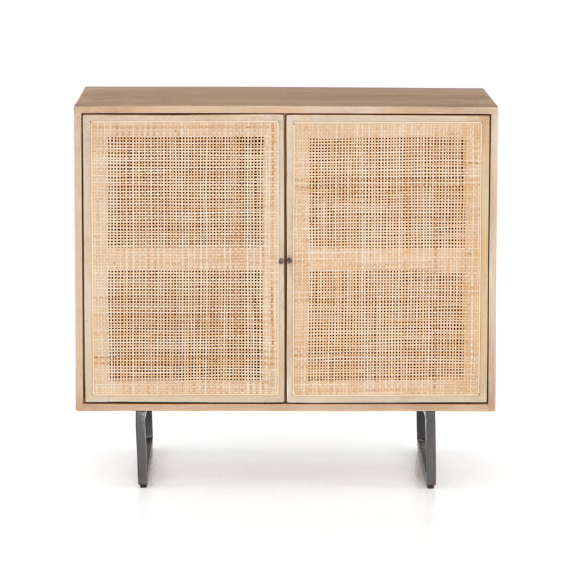 Carmel Solid Wood Accent Cabinet, Natural Mango