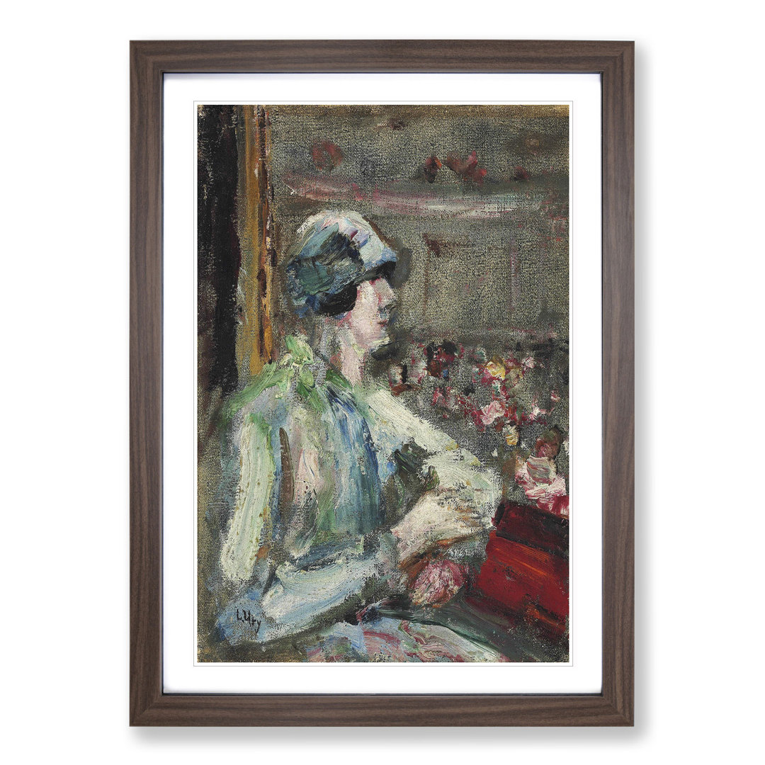 Lady in the Box by Lesser Ury - Picture Frame Painting