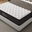 Matelas simple en gel de refroidissement simple TG de 10 pouces, pour un faible transfert de mouvement et un soulagement, compatible avec une base réglable - matelas à ressorts en mousse gris et blanc-1331909222