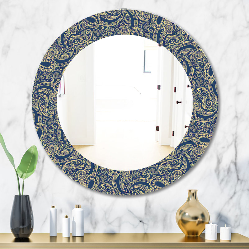Miroir de salle de bain mural en dentelle, H 31,5 po x l po