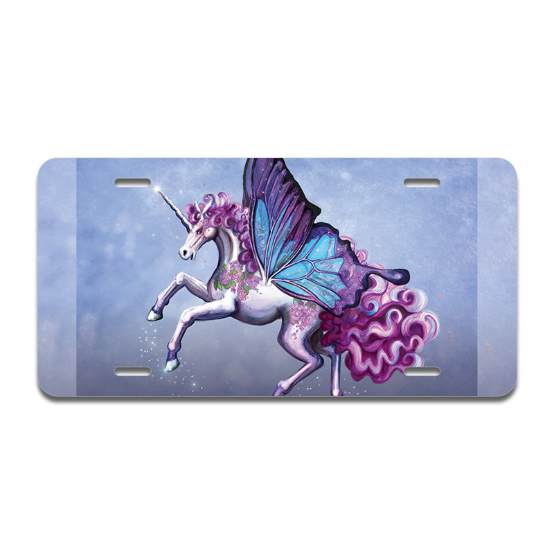 Cadre en aluminium lilas licorne