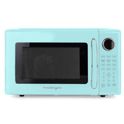 Rétro 1,1 pi³ Four à micro-ondes de comptoir, turquoise
