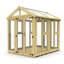 Total Sheds 6ft x 8ft Apex Glass Greenhouse - Horticultural Glass - Pressure Treated Timber - UK Manufactured