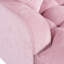 Méridienne de 55 po, revêtement en chenille rose, coussins amovibles pour un lit de style moderne, salon douillet et confortable