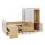 Lit plateforme avec tiroirs, tablettes, bureau et garde-robe-2119112201
