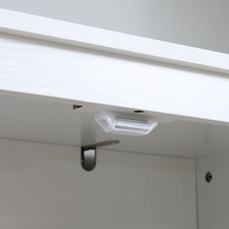 Garde-manger autoportant de 72 po à 4 portes, blanc - 4 tablettes réglables pour la batterie de cuisine, la vaisselle et les articles de garde-manger, rangement, rangement, rangement, casseroles, rangement