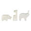 Sculpture de petits animaux safari en marbre Cole and Grey-20641874-20641873