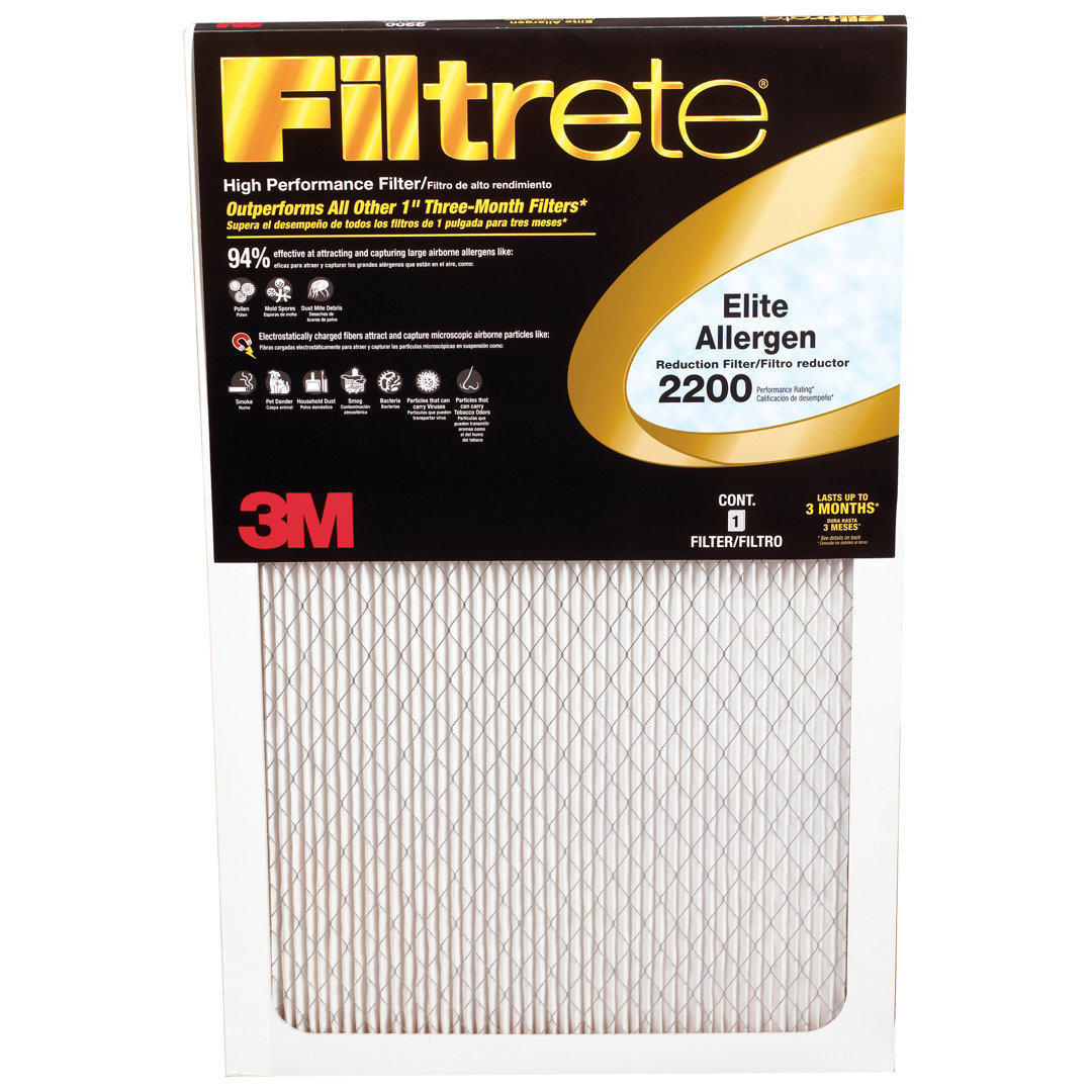 Elite Allergen Reduction Air Filter (Set of 4) 3M 