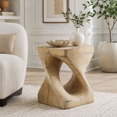 Wood-like texture Side Table