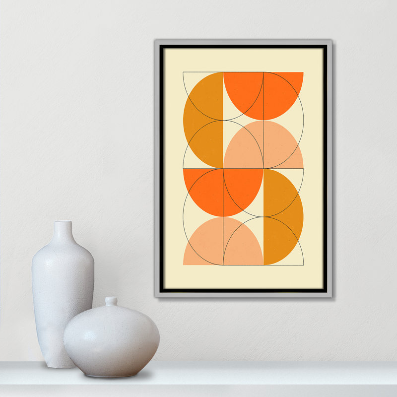«Imaginaire 2» par Blue, Framed Canvas, Flottant argent, L 13,5 po x H 19,5 po