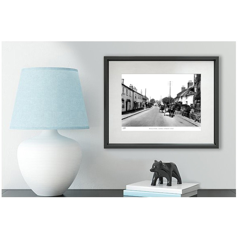 Williton, Long Street 1929 - Single Picture Frame Print, 40cm H x 50cm W x 2.3cm D