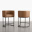 Tabouret de comptoir rembourré avec structure en métal-1388898474