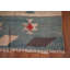 Tapis rayé à motif géométrique kilim 5 x 9