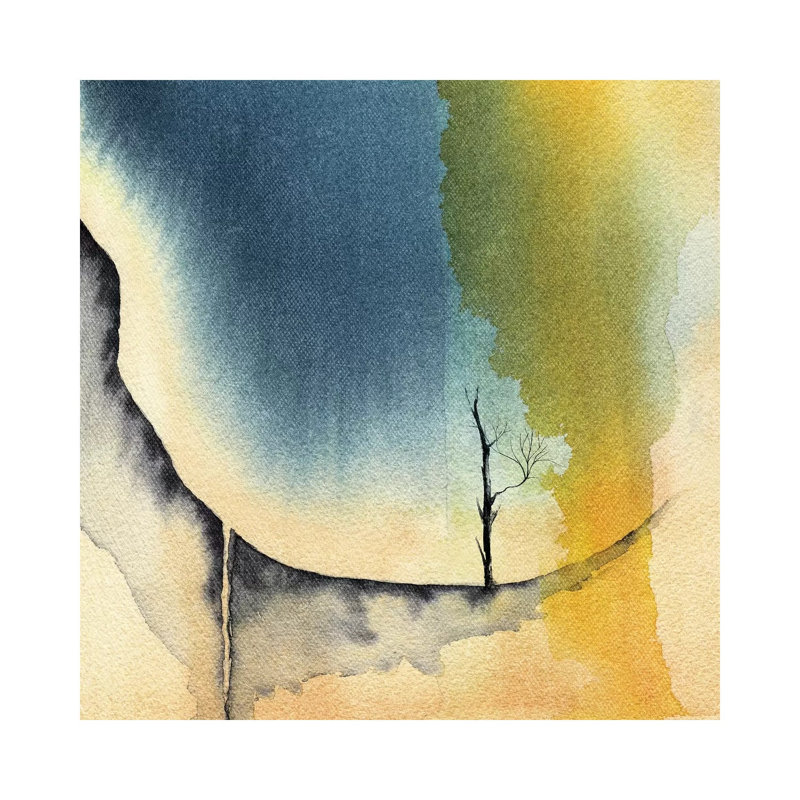 Tree And Mountains I by Marco Gonzalez - Wrapped Canvas Painting, 30.48 cm H x 30.48 cm W