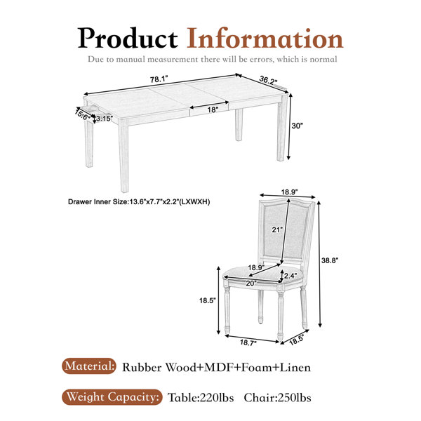 Dimensions du produit