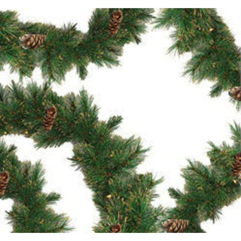 Guirlande de Noël artificielle 9 pi x 10 po en pin Yorkville