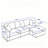Storage Sofa with Dual USB (Beige)