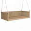 Lit double en bois massif d'extérieur classique en bois massif, cadre de balançoire en rotin de jardin avec longues cordes pour la piscine-1318169660