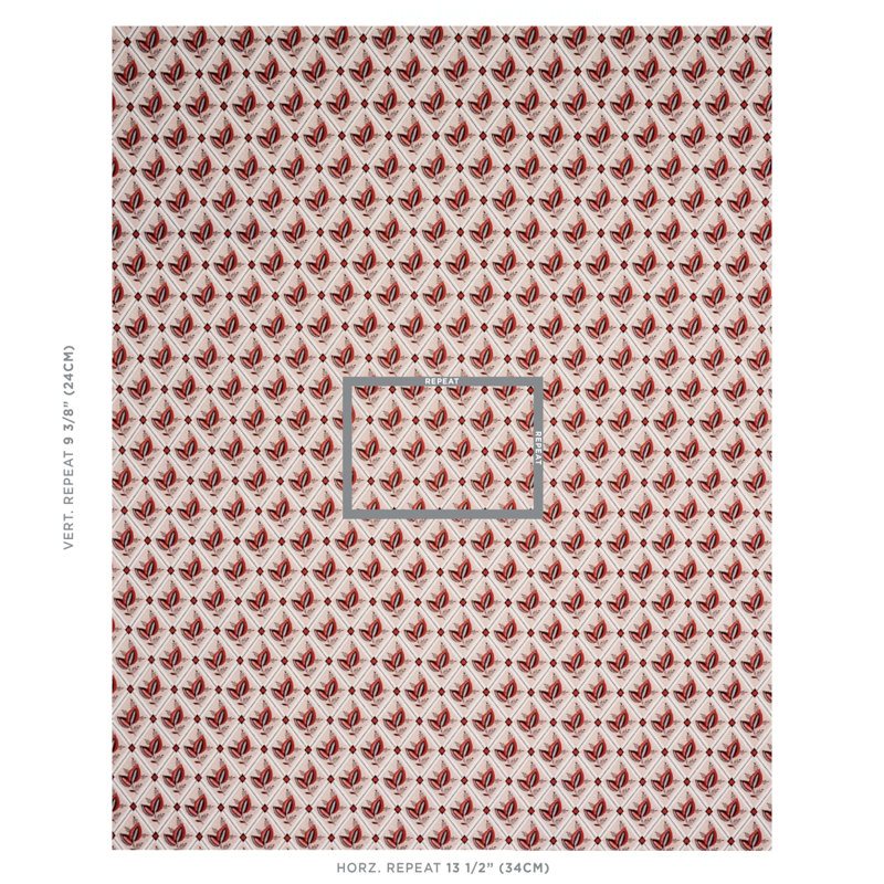 Basile Trellis Fabric, Spice/Carb