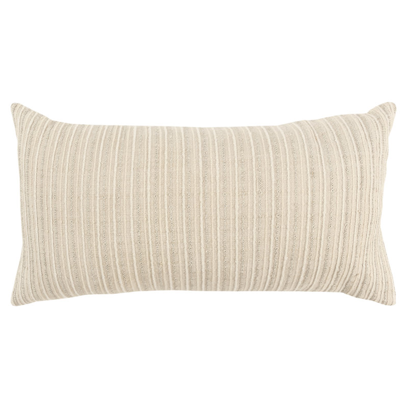 Coussin en polyester / viscose Leifsson, Naturel