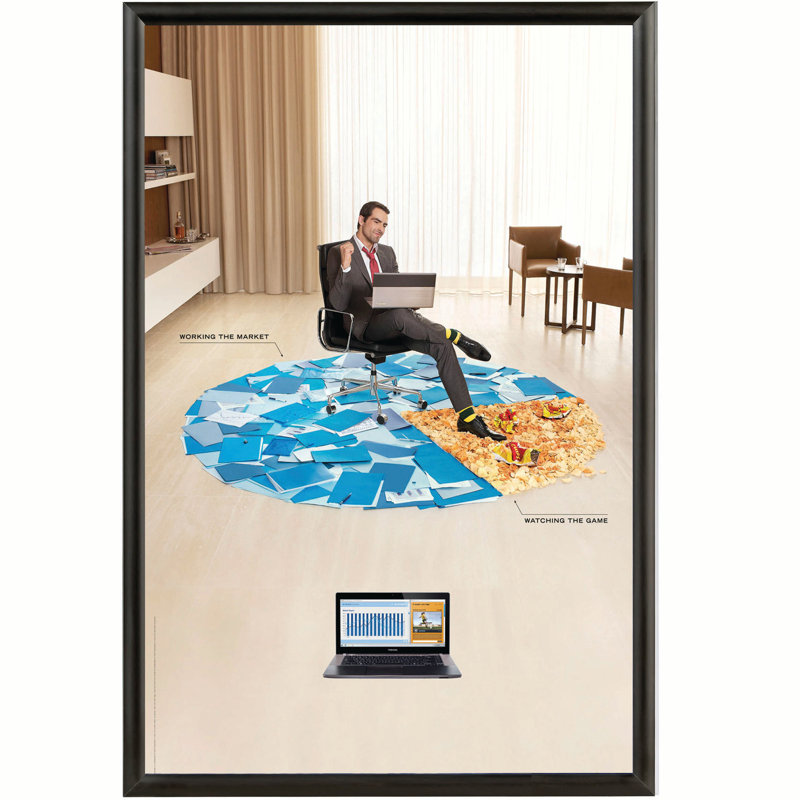 Black Aluminum Snap Open Wall Poster Frame