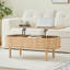 39.37'' W Oval Lift Top Coffee Table With Storage-1667876210