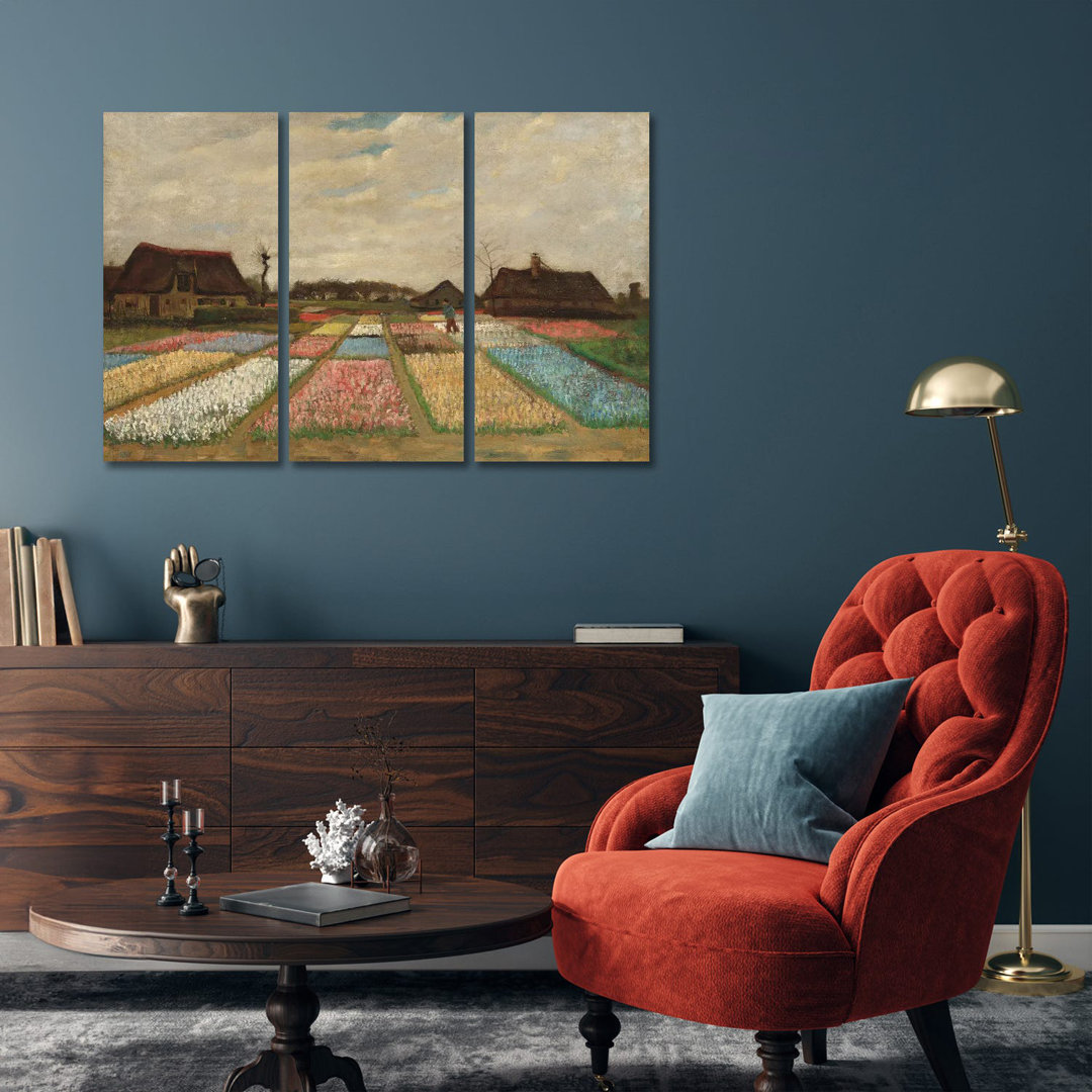 Tulpenfelder (Tulip Fields) von Vincent Van Gogh - Giclée auf Leinwand ohne Rahmen