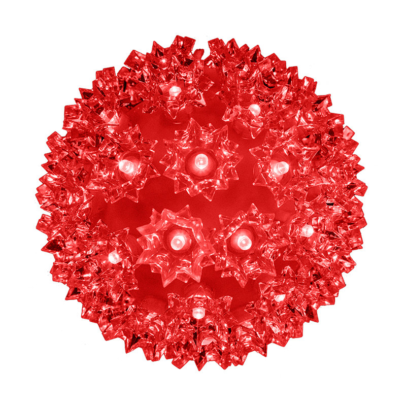 Décoration de fenêtre éclairée à del 150 lumières glaçon, Rouge
